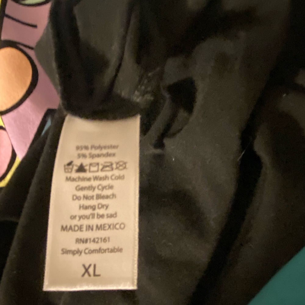 Lularoe X-Large black T-shirt - Picture 2 of 5